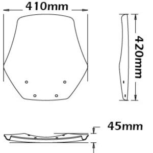 Parabrisas tipo original grandes dimensiones BMW R1100RS 1992-2001 Â· 2